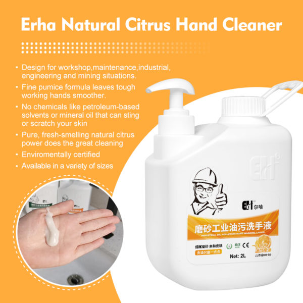 The best and high concentrate orange pumice soap hand cleaner